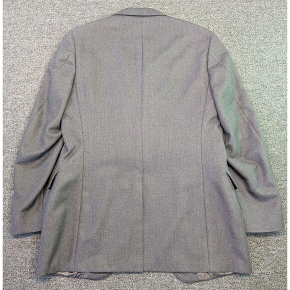 Palm Beach Mens Blazer Sport Coat Size 38R (38x30) Regular Gray 100% Wool Jacket - Picture 3 of 8